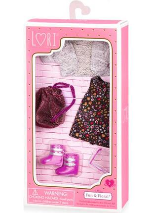 Набор одежды для кукол лори lori платье с цветками lori платье с цветами