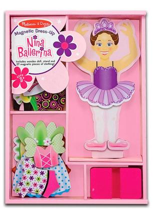 Магнитная melissa & doug одевалка нина балерина