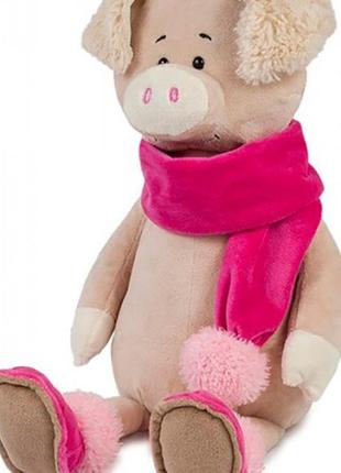 Свинка ася в шарфике, 33 см.
