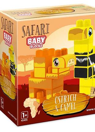 Конструктор "baby blocks" сафари - страус & верблюд tigres