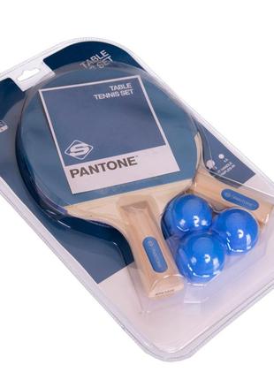 Набір для настільного тенісу pantone spk1005 2 ракетки 3 м'ячі