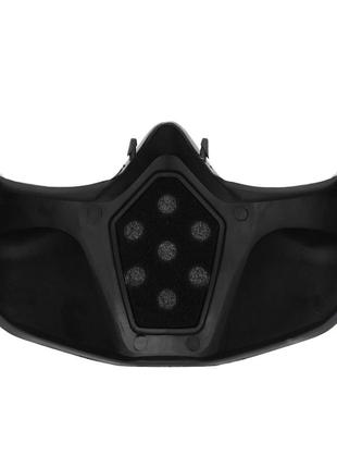 Защитная маска-трансформер zelart m-9339 черный линзы хамелеон6 фото