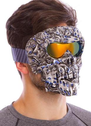 Захисна маска zelart mz-5 кольору в асортименті6 фото