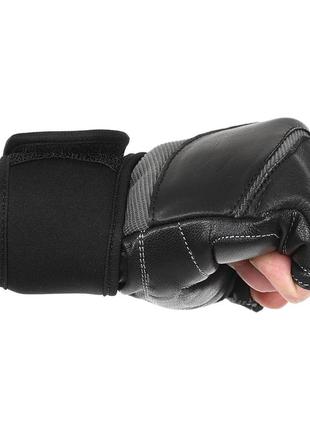 Перчатки спортивные hard touch sb-9530 s-xl черный3 фото