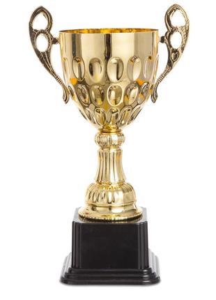 Кубок спортивний із ручками zelart 4045c висота 29 см золото