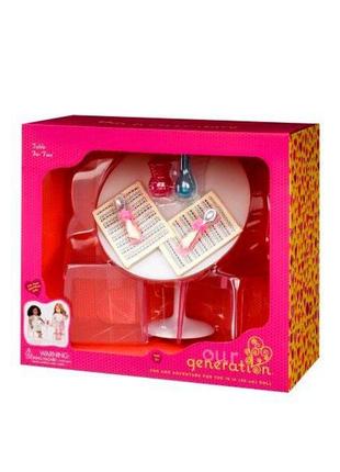 Набор мебели our generation стол и стулья для кукол стол и стулья для кукол