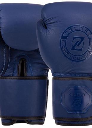 Перчатки боксерские кожаные zelart vl-3074 8-14 унций цвета в ассортименте