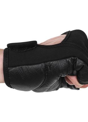 Рукавиці для фітнесу та тренувань hard touch fg-9531 s-xl чорний3 фото