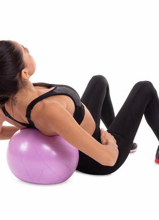 М'яч для пілатесу та йоги record pilates ball mini pastel fi-5220-30 30 см бузковий6 фото