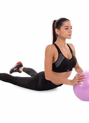 М'яч для пілатесу та йоги record pilates ball mini pastel fi-5220-30 30 см бузковий8 фото