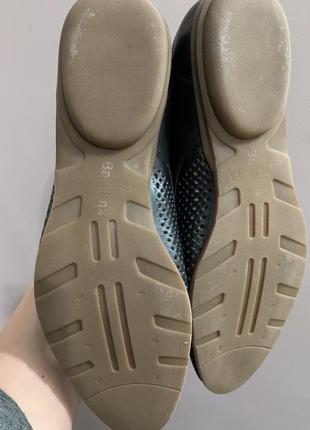 Чоловічі туфлі з натуральної шкіри з перфорацією5 фото