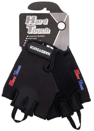 Перчатки для фитнеса и тренировок hard touch fg-010 xs-l черный8 фото