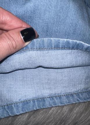 Стильные трендовые джинсовые шорты свободного кроя для девочки 6/7р f&amp;f5 фото