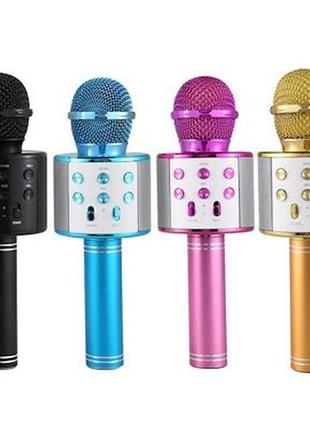 Bluetooth микрофон для караоке с изменением голоса wster ws-8585 фото