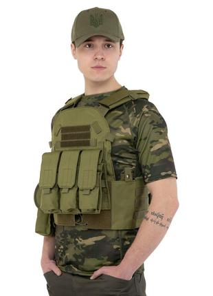 Розвантажувальний жилет універсальний на 5 кишень military rangers zk-9103 кольору в асортименті4 фото