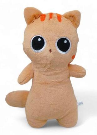 Мʼяка іграшка "котик", 30 см, персиковий
