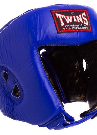 Шлем боксерский открытый с усиленной защитой макушки кожаный twins hgl4 s-xl цвета в ассортименте4 фото