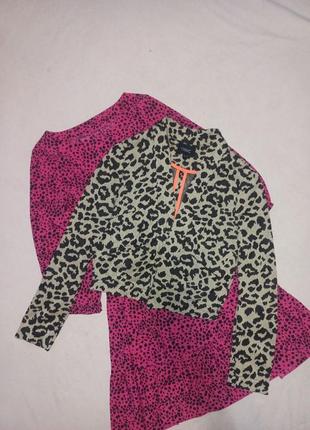 Кардиган трикотажный пиджак в леопардовый принт next1 фото