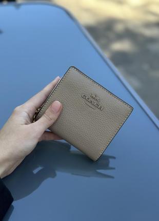 Гаманець брендовий coach snap wallet шкіра оригінал на подарунок дружині/дівчині2 фото