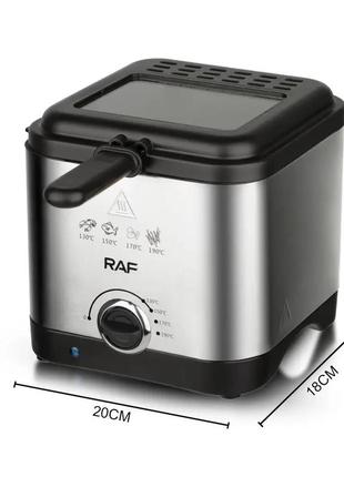 Электрическая фритюрница на 2.5 л для жарки без масла 1000 вт deep fryer raf r.5300 воздушная фритюрница3 фото