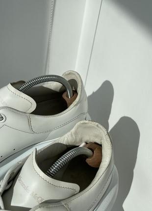 Кроссовки alexander mcqueen oversized sneaker mono white5 фото