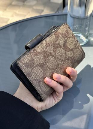 Кошелек брендовый coach medium zip wallet оригинал на подарок женщине/девочке3 фото