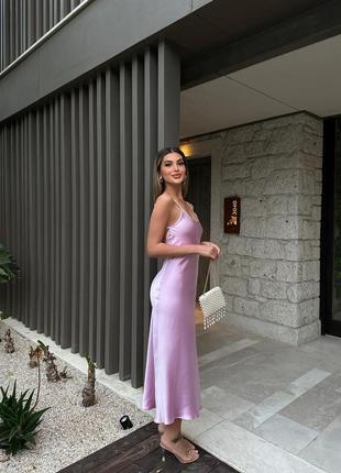 Атласна сукня комбінація у білизняному стилі zara7 фото