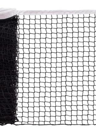Сетка для большого тенниса zelart c-0049 12,8x1,08м черный-белый