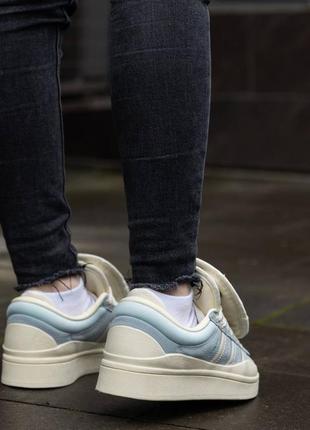 Жіночі кросівки adidas campus x bad bunny blue white8 фото