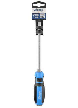 Отвертка molder mt33005 шлицевая, ударная с шестигранной опорой sl6x150mm