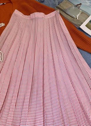 Плиссированная юбка в капочку2 фото
