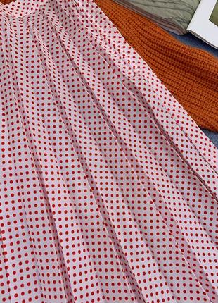 Плиссированная юбка в капочку4 фото