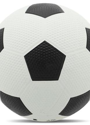 Мяч резиновый №5 cima ba-7896 черно-белый2 фото