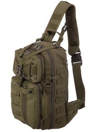 Рюкзак тактичний (сумка-слінг) з однією лямкою silver knight yqs-005 (нейлон розмір 43х24х11см кольору в4 фото