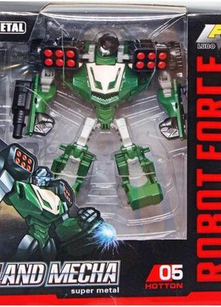 Трансформер "land mecha" пластик зелений