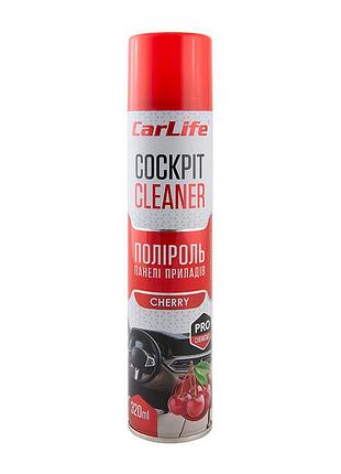 Полироль для панели приборов carlife cockpit cleaner вишня, 320мл
