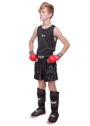 Захист гомілки та стопи для єдиноборств boxer bo-2002 s-xl кольору в асортименті5 фото