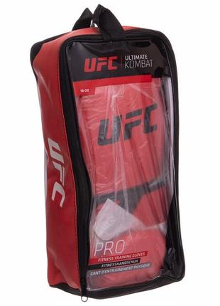 Перчатки боксерские ufc pro fitness uhk-75111 18 унций красный5 фото