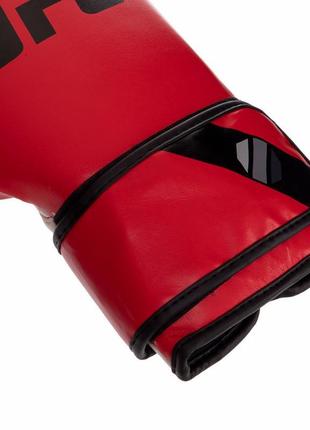 Перчатки боксерские ufc pro fitness uhk-75111 18 унций красный3 фото