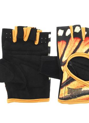 Перчатки для фитнеса и тренировок tapout sb168514 xs-m черный-оранжевый7 фото