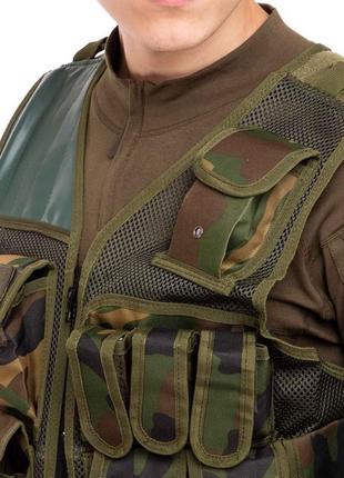 Розвантажувальний жилет універсальний на 8 кишень military rangers ty-5720 кольору в асортименті6 фото