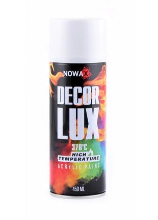 Фарба високотемпературна nowax decorlux 370°, 450 мл, білий, (white/ral9010)