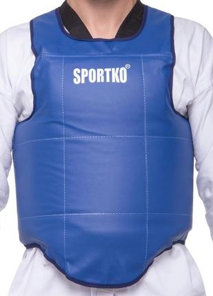 Захист корпусу (жилет) для єдиноборств sportko зг1 sp-4708 s-xl кольору в асортименті2 фото