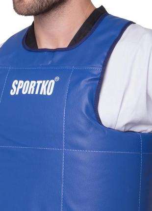 Захист корпусу (жилет) для єдиноборств sportko зг1 sp-4708 s-xl кольору в асортименті4 фото