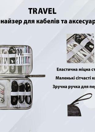 Органайзер для дротів чорний loveyouhome3 фото