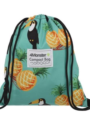 Рюкзак-мішок compact bag 4monster t-skb кольору в асортименті8 фото