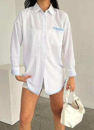 Стильна сорочка із натуральної тканини - виробник туреччина