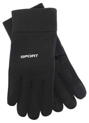 Перчатки спортивные теплые zelart bc-8568 размер l-xl черный3 фото