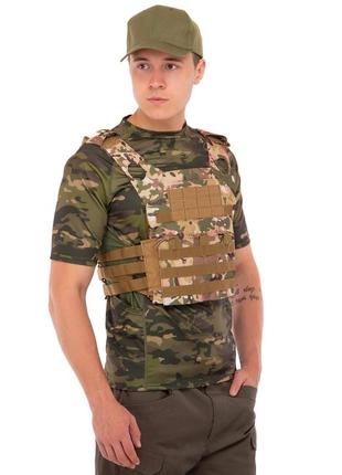 Плитоноска для бронепластин с системой molle military rangers zk-28 цвета в ассортименте