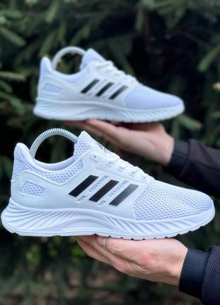 Весенне-летние мужские кроссовки adidas white1 фото